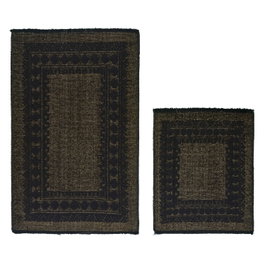 Mijölnir Venedik - Green Juego de alfombrillas de baño de algodón (2 piezas)